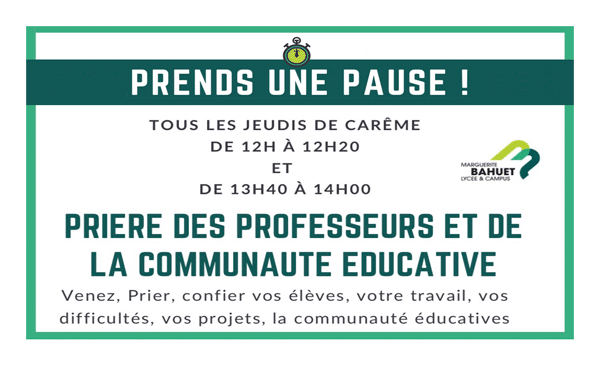 Carême - Prends une pause tous les jeudis