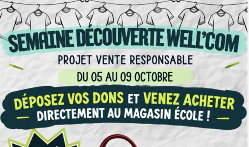 Mise en avant Magasin pedagogique WELLCOM du Lycee BAHUET le 01 10 2026